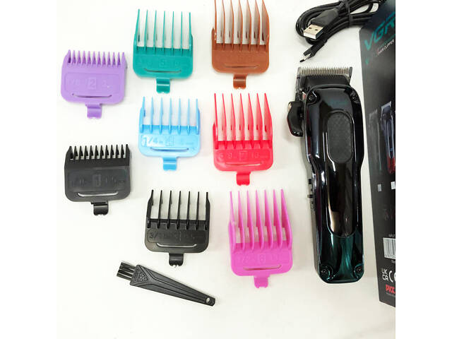 Тример для бороди та тіла, VGR V-013 PROFCOMPLEX тример для стрижки волосся. Колір: зелений - Фото 3