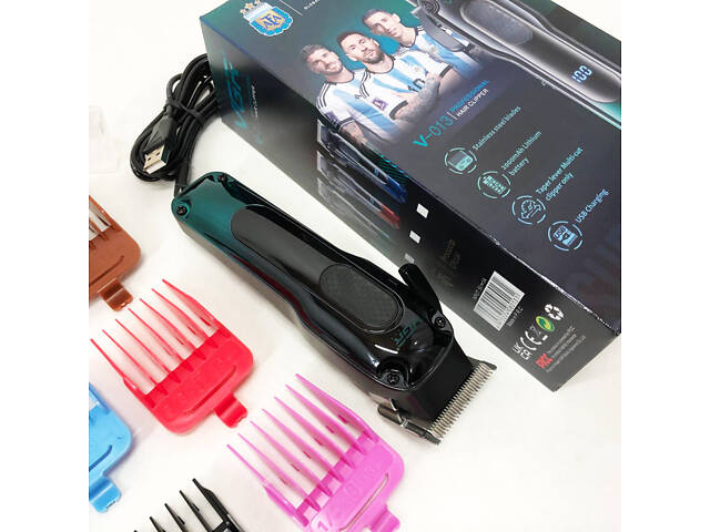 Тример для бороди та тіла, VGR V-013 PROFCOMPLEX тример для стрижки волосся. Колір: зелений - Фото 4