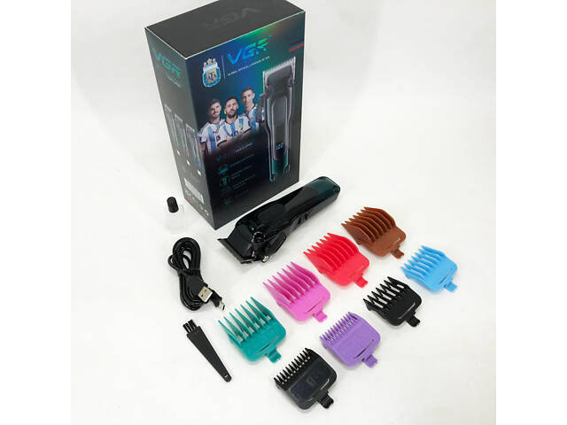 Тример для бороди та тіла, VGR V-013 PROFCOMPLEX тример для стрижки волосся. Колір: зелений - Фото 10