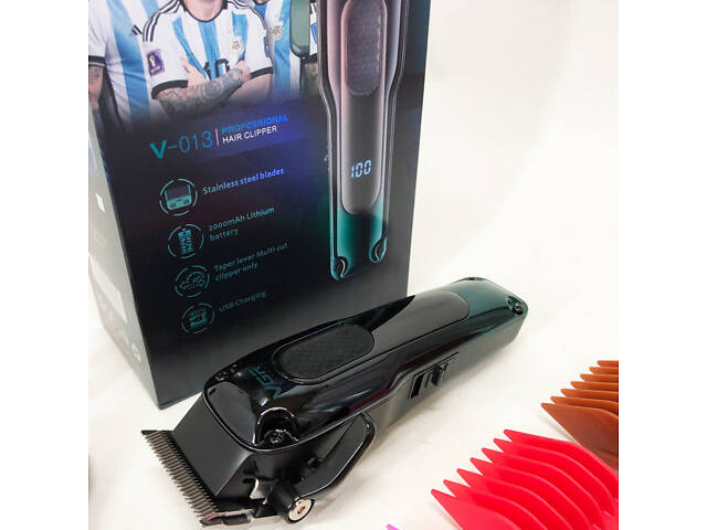 Тример для бороди та тіла, VGR V-013 PROFCOMPLEX тример для стрижки волосся. Колір: зелений - Фото 12