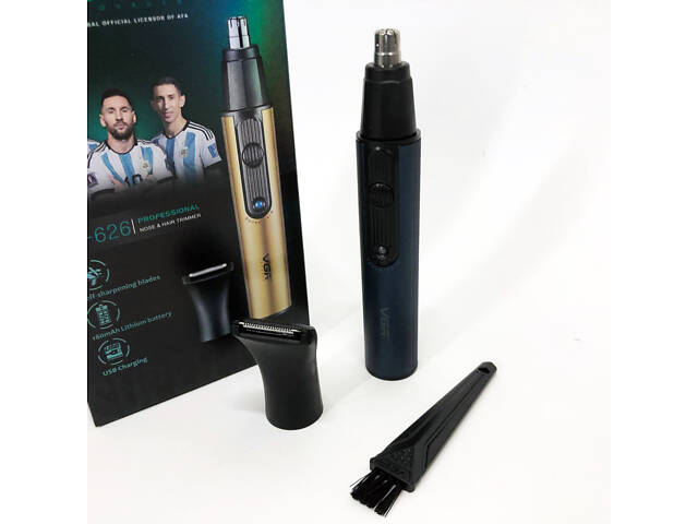 Триммер VGR 2 в 1 V-626. Цвет: синий - Фото 5