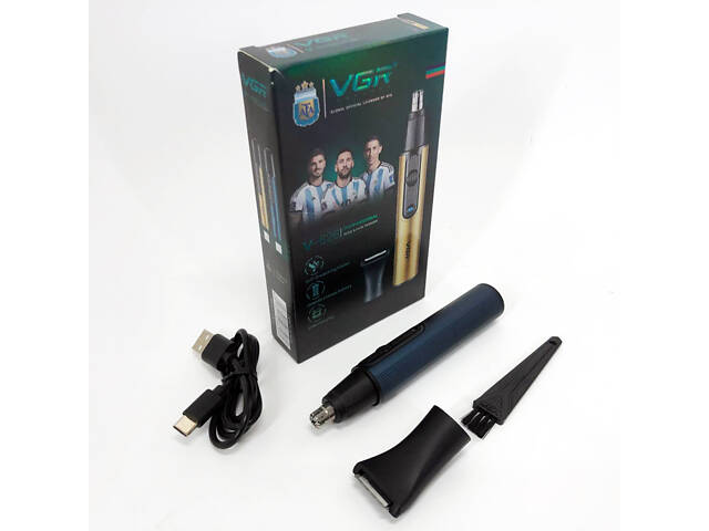 Триммер VGR 2 в 1 V-626. Цвет: синий - Фото 8
