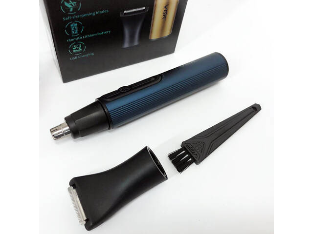 Триммер VGR 2 в 1 V-626. Цвет: синий - Фото 9