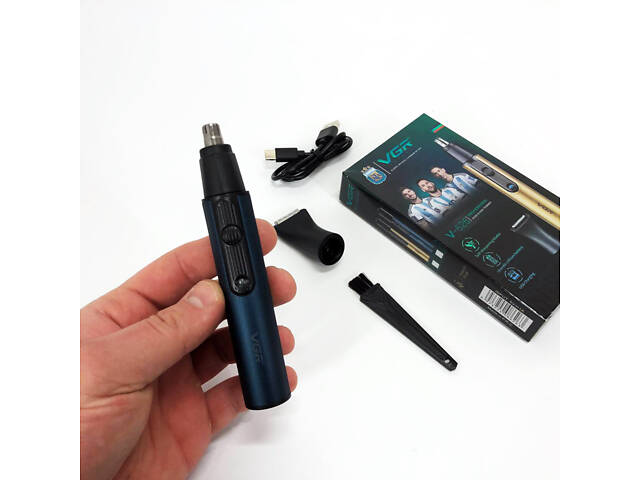 Триммер VGR 2 в 1 V-626. Цвет: синий - Фото 14