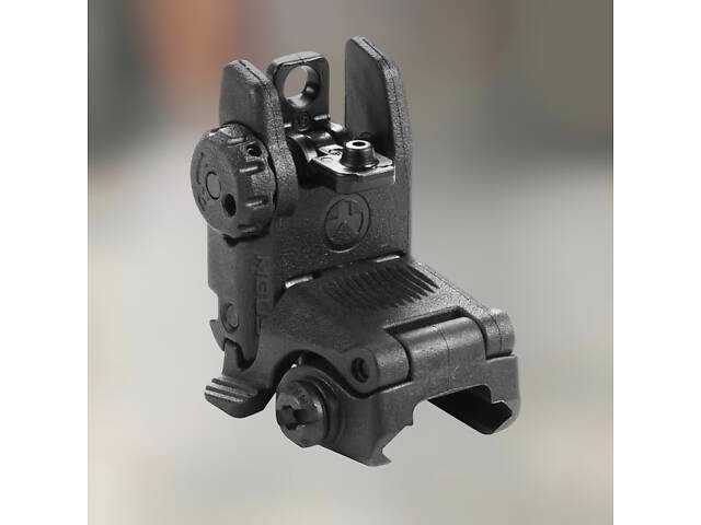 Целик складной Magpul MBUS Sight – Rear (MAG248), цвет Черный, полимер, крепление на Picatinny - Фото 1