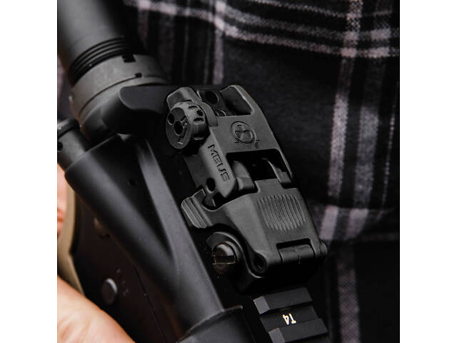 Целик складной Magpul MBUS Sight – Rear (MAG248), цвет Черный, полимер, крепление на Picatinny - Фото 10