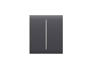 Центральная кнопка для двухклавишного выключателя Ajax CenterButton (2-gang) graphite