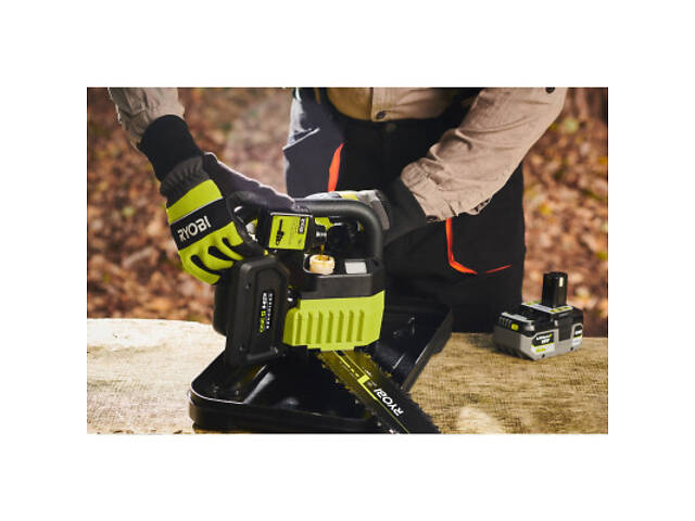 Ланцюгова пила Ryobi ONE+ HP RY18CSX30A-150 18В, 5Ah, 30см, 3.2кг (5133005466) - Фото 5