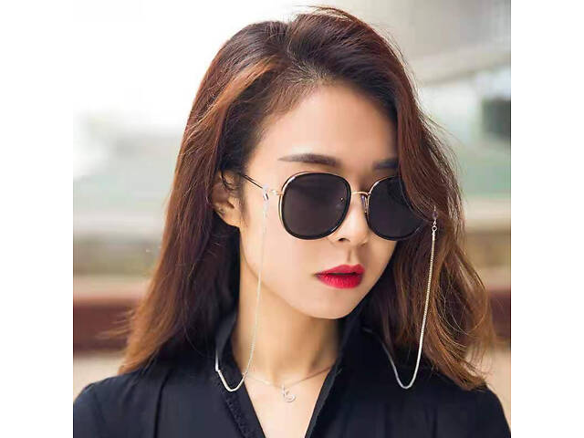 Цепочка для очков Узор 2 9593 70 см серебристая - Фото 1