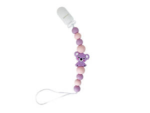 Цепочка для пустышки 'Коала' MGZ-0521(Violet) силиконовая