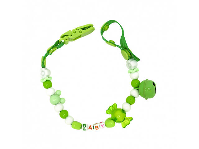 Цепочка из погремушкой зеленый - Фото 1