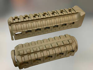 Цевье на АК 47/74 DLG TACTICAL (DLG-099) полимерное, цвет Койот, 2 планки picatinny с креплением M-LOK