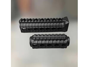 Цівка на АК 47/74 DLG TACTICAL (DLG-099-black) полімерна, колір Чорний, 2 планки picatinny з кріпленням M-LOK