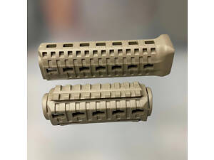 Цівка на АК 47/74 DLG TACTICAL (DLG-133-beige), полімерна, колір Койот, 1 планка пікатинни, з кріпленням M-LOK