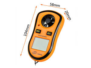Цифровий крильчастий анемометр 0,1-30 м/с, -10-45 °C BENETECH GM8908