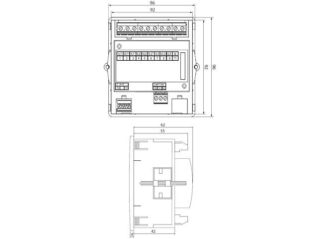 Цифровий мультиметр 40-300V AC/DC 96x96мм [4805419] EDM ETI - Фото 2