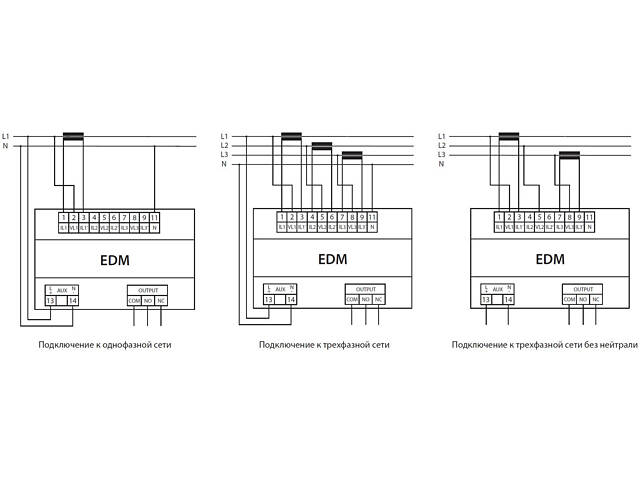 Цифровий мультиметр 40-300V AC/DC 96x96мм [4805419] EDM ETI - Фото 3