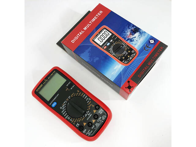 Цифровой Профессиональный мультиметр VC9208N тестер вольтметр + термопара, хороший мультиметр - Фото 2