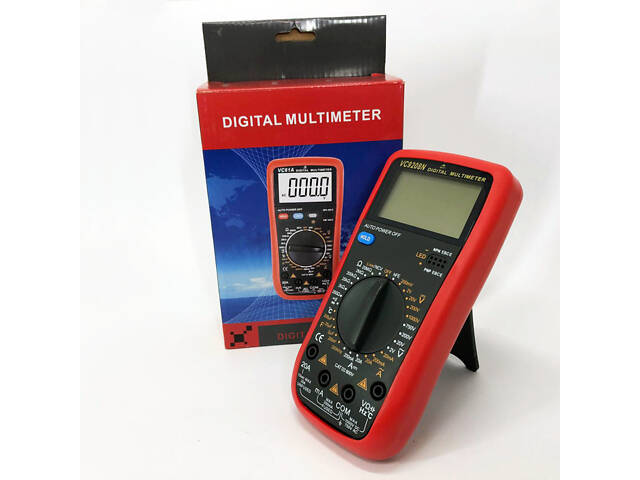 Цифровой Профессиональный мультиметр VC9208N тестер вольтметр + термопара, хороший мультиметр - Фото 4