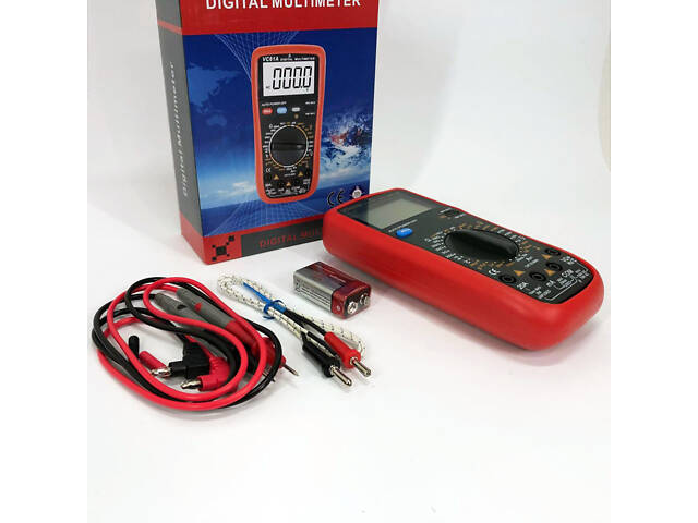 Цифровой Профессиональный мультиметр VC9208N тестер вольтметр + термопара, хороший мультиметр - Фото 6