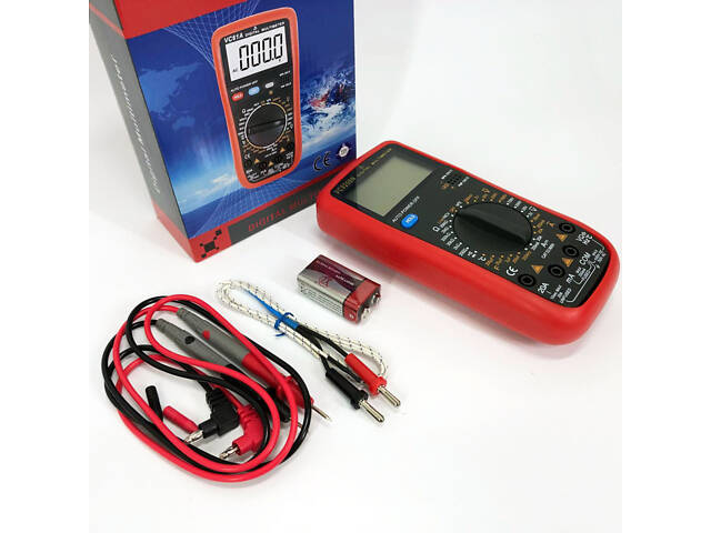 Цифровой Профессиональный мультиметр VC9208N тестер вольтметр + термопара, хороший мультиметр - Фото 7