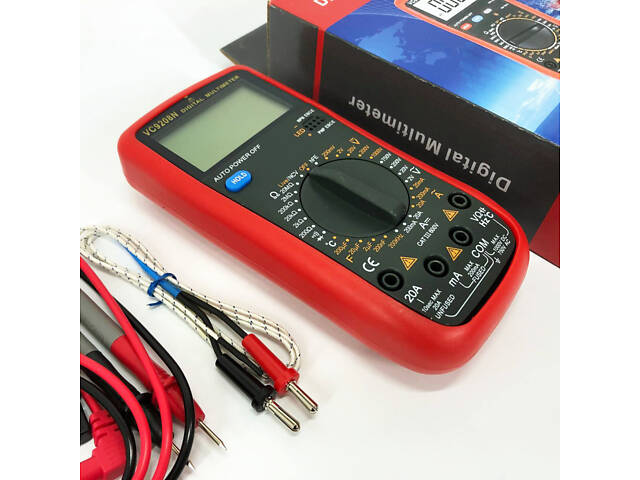 Цифровой Профессиональный мультиметр VC9208N тестер вольтметр + термопара, хороший мультиметр - Фото 8