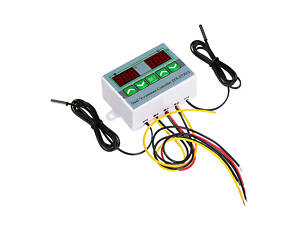 Цифровой терморегулятор с двумя датчиками 12 Вольт ZFX-ST3012 №414