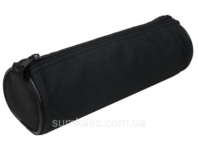 Циліндричний шкільний пенал, косметичка Conso чорний - Фото 1