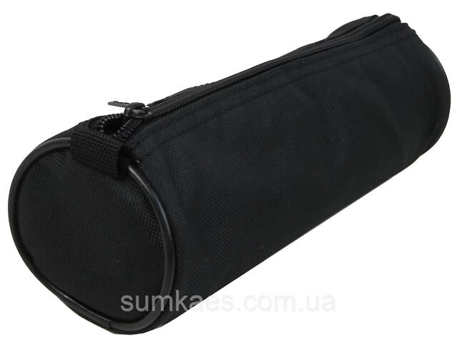 Циліндричний шкільний пенал, косметичка Conso чорний - Фото 2