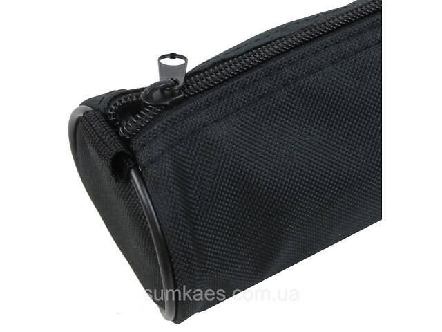 Циліндричний шкільний пенал, косметичка Conso чорний - Фото 3