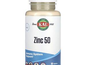 Цинк KAL Zinc 50 mg 60 tabs (1086-2023-10-3418)