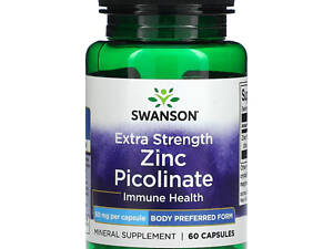 Цинк піколінат Swanson Zinc Picolinate 50 mg 60 Caps