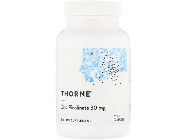 Цинк Пиколинат, Thorne Research, Zinc Picolinate, 30 mg , 180 капсул - Фото 1