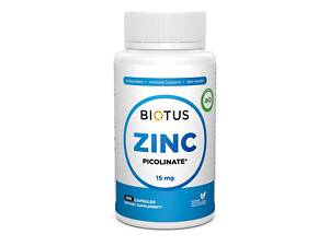 Цинк пиколинат, Zinc Picolinate, Biotus, 15 мг, 100 капсул