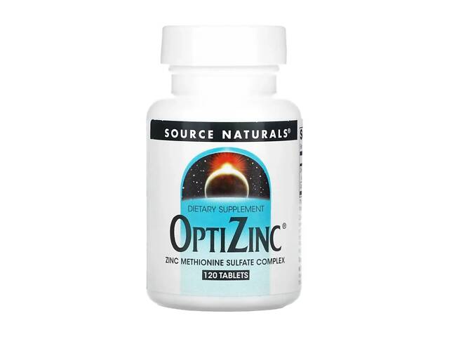 Цинк Source Naturals OptiZinc® 120 tabs (1086-2023-10-2687) - Фото 1