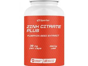 Цинк Sporter Zinc 30 citrate plus 120 caps (1091-817 073)