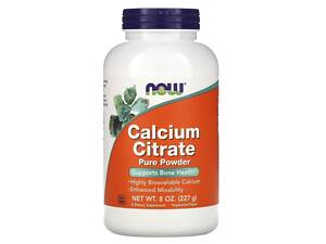 Цитрат кальцію, Calcium Citrate, Now Foods, порошок, 227 г