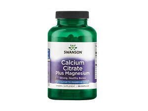 Цитрат кальция и магний Swanson Calcium Citrate Plus Magnesium 150 caps (1086-100-39-7183900-20)