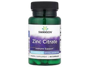 Цитрат цинка Swanson Zinc Citrate 50 mg 60caps (1086-100-13-6408422-20)