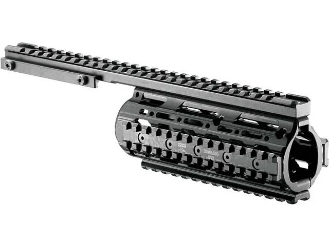 Цівка FAB Defense VFR для вивіш. ствола M4/M16/AR15. Матеріал - алюміній. Колір - чорний - Фото 1