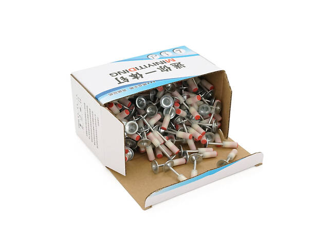 Цвяхи монтажні піроксилінові, 7.3x27мм, кругла шайба 16мм, 200 штук в упаковці, ціна за упаковку - Фото 3