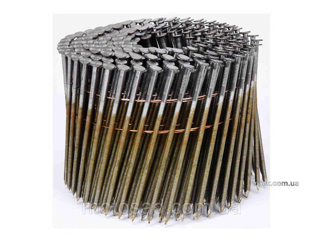 Цвяхи барабанні до пневматичного пістолета VOREL : L=90 мм, Ø=2.8 мм, 3000 шт. (YT-09214) [1] - Фото 1