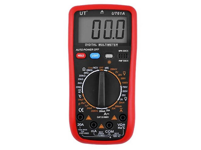 Цифровой мультиметр тестер (UT) VC61A Digital с термопарой - Фото 1