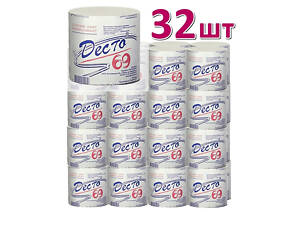 Туалетная бумага Десто 69 м, Малин, 32 шт