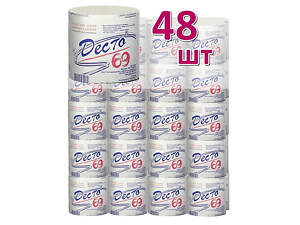 Туалетная бумага Десто 69 м, Малин, 48 шт