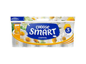 Туалетний папір Smart Tissue Essential Chamomile 3 шари 10 рулонів (5944582100114)