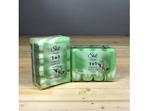 Туалетне мило Shik 1+1 з екстрактом Зеленого чаю та зволожуючим кремом 4 х 90 гр.