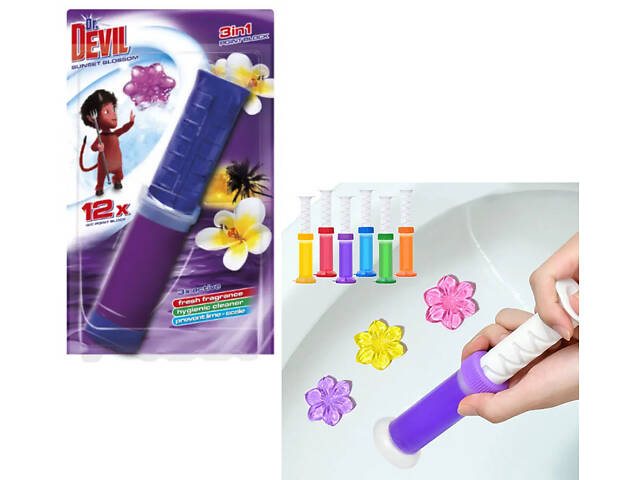 Туалетный блок точковый Dr.Devil Цветочный сад 8595025817747 75 мл - Фото 1