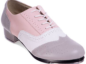 Туфлі для степу та чечетки Zelart DN-3684 38 Сірий-рожевий