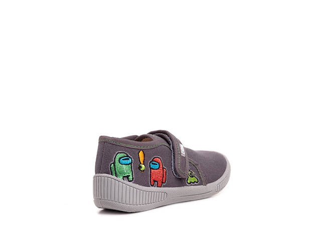 Туфлі дитячі SAMY т. сірі, AMONGUS 22 - Фото 5